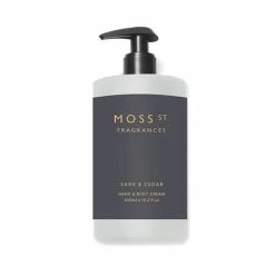 Moss St - Sage & Cedar Hand & Body Cream 450ml