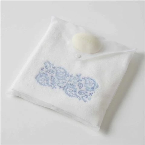 Pilbeam - Paisley Hand Towel & Soap In Organza Bag 1 Pilbeam - Paisley Hand Towel & Soap In Organza Bag