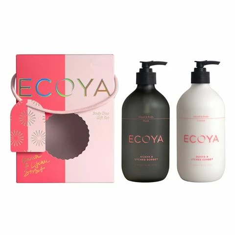 Ecoya - Ltd Ed. Guava & Lychee Sorbet Body Duo Gift Set 2pce 1 Ecoya - Ltd Ed. Guava & Lychee Sorbet Body Duo Gift Set 2pce