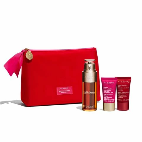 Clarins - Double Serum & Super Restorative Routine Gift Set 4pce 1 Clarins - Double Serum & Super Restorative Routine Gift Set 4pce