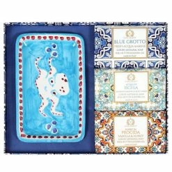 Casa Amalfi - Blue Maiolica Luxury Artisanal Soap Gift Box 4pce