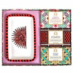 Casa Amalfi - Pink Maiolica Luxury Artisanal Soap Gift Box 4pce