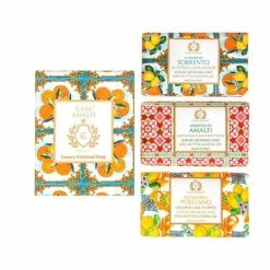 Casa Amalfi - Summer In Sorrento Maiolica Luxury Artisanal Soap Box 3pce