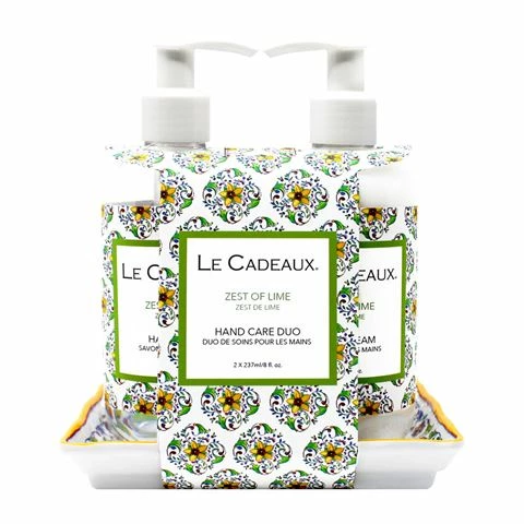 Le Cadeaux - Zest Of Lime Hand Cream & Hand Wash Set 3pce 1 Le Cadeaux - Zest Of Lime Hand Cream & Hand Wash Set 3pce