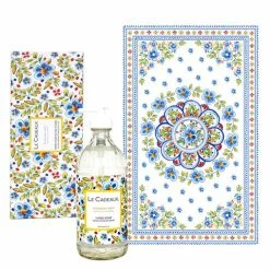 Le Cadeaux - Rosemary Mint Tea Towel & Hand Soap Gift Set