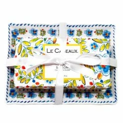 Le Cadeaux - Rosemary Mint Soap Dish & Bar Soap Gift Set