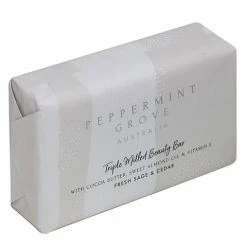 Peppermint Grove - Fresh Sage & Cedar Beauty Bar 200g
