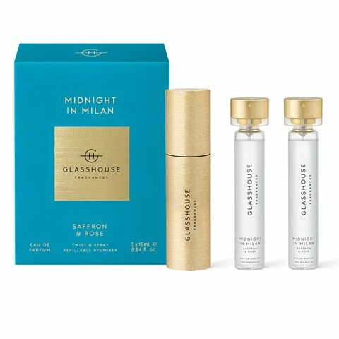 Glasshouse - EDP Atomiser/Refills Midnite Milan 3pce 57ml 1 Glasshouse - EDP Atomiser/Refills Midnite Milan 3pce 57ml