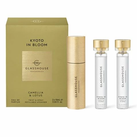 Glasshouse - EDP Atomiser & Refills Kyoto In Bloom 3pce 57ml 1 Glasshouse - EDP Atomiser & Refills Kyoto In Bloom 3pce 57ml
