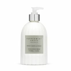 Peppermint Grove - Fresh Sage & Cedar Hand & Bo. Cream 500ml