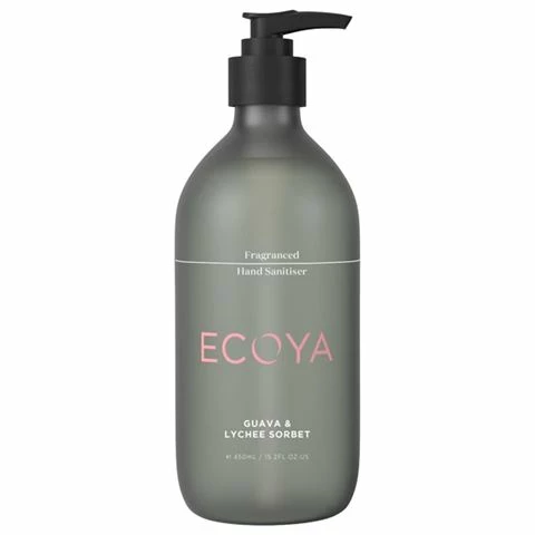 Ecoya - Guava & Lychee Sorbet Fragrance Hand Sanitiser 450ml 1 Ecoya - Guava & Lychee Sorbet Fragrance Hand Sanitiser 450ml